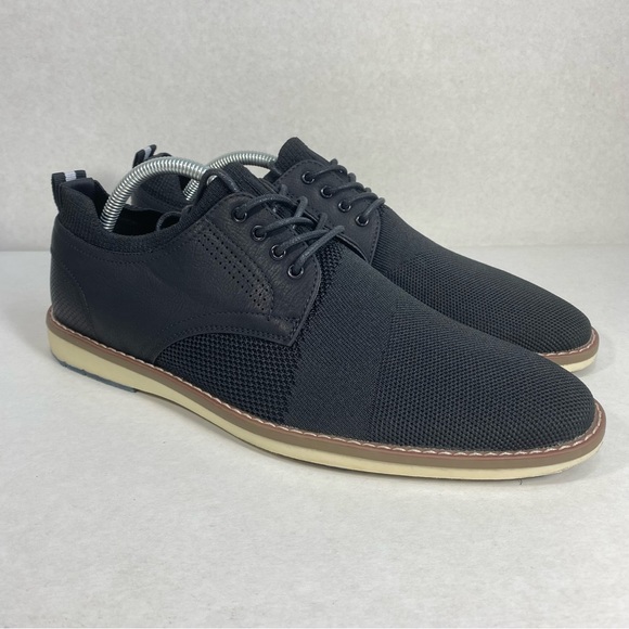 Steve Madden Knit Lace Up Black Dress Casual Shoes; Men’s Size 10 M — Excellent! - Picture 4 of 15